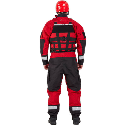 NRS Rapid Responder Lifejacket (PFD) in Red model back