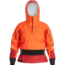 NRS Women's Riptide Paddling Jacket in Poppy front