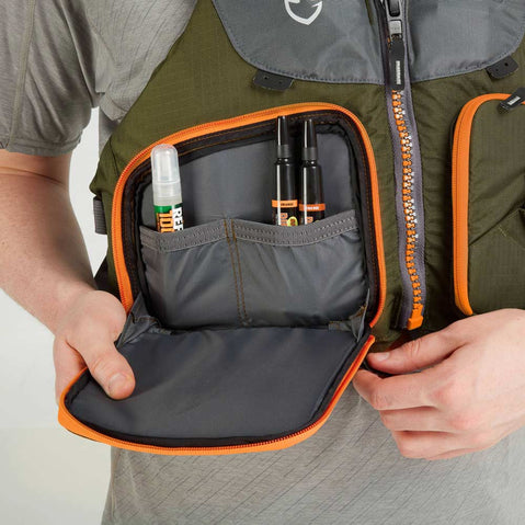 NRS Chinook Fishing LIfejacket (PFD) pocket one