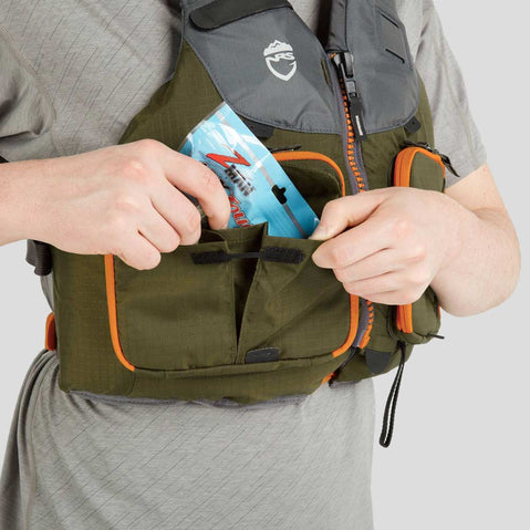 NRS Chinook Fishing LIfejacket (PFD) pocket stuffer