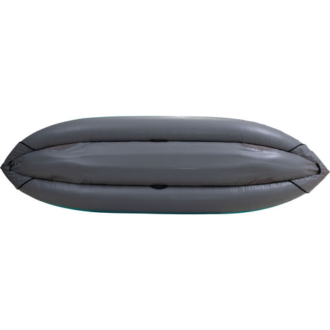 AIRE Tributary Tomcat Solo Inflatable Kayak in Teal bottom