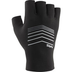 NRS Guide 1.5mm Neoprene Half-Finger Gloves in Black back