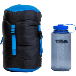 Nemo Equipment Men's Riff 30-Degree Endless Promise Down Sleeping Bag in Stormy Night packed