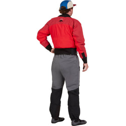 NRS Men's Recoil GORE-TEX Pro Dry Bibs in Gray model back