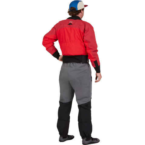 NRS Men's Recoil GORE-TEX Pro Dry Bibs in Gray model back