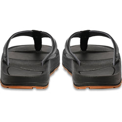 Astral Men's Filipe Sandals in Space Black rear view
