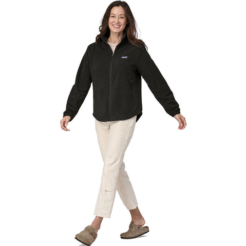 Patagonia Women's Classic Microdini Jacket in Black model fullview