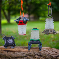 Princeton Tec Helix Rechargeable Lantern in Black/Gray lifestyle