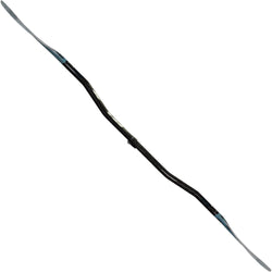 Aqua-Bound Aerial Minor Fiberglass Versa-Lok Bent Shaft 4-Piece Kayak Paddle in Blue full profile