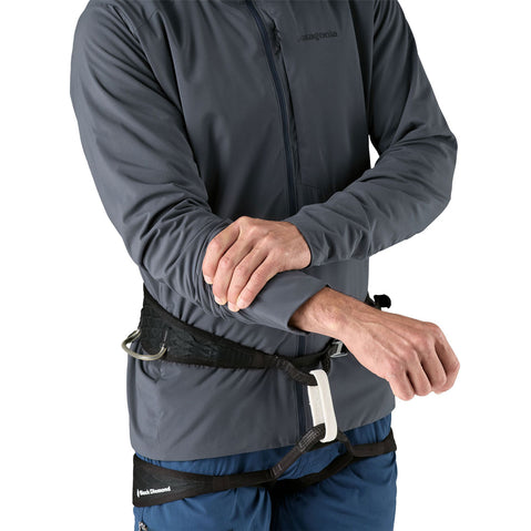 Patagonia Men's Nano-Air Ultralight Full-Zip Hoody in Smolder Blue ankle