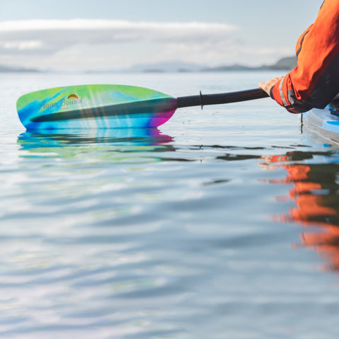 Aqua Bound Tango Fiberglass Bent Shaft 2-Piece Kayak Paddle lifestyle2