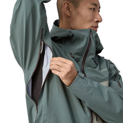 Patagonia Men's Snowdrifter Jacket Noveau Green pit zip