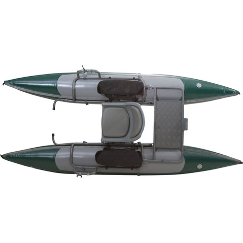 Outcast PAC 1000FS Pontoon Boat in Green/Gray top