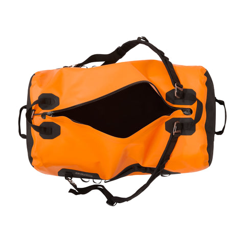 Seal Line PRO Zip Duffle Bag in Orange open