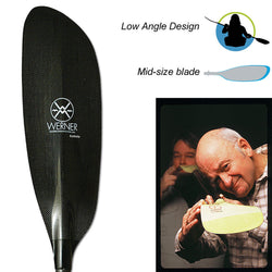 Werner Kalliste Carbon Bent Shaft Kayak Paddle detail