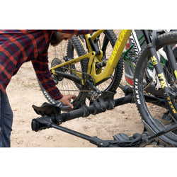 Kuat Transfer V2 2-Bike Hitch Rack in Black lifestyle