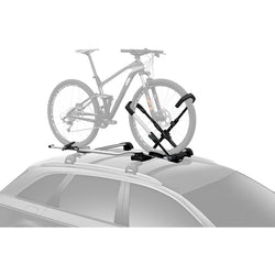 Thule UpRide Bike Roof Rack installed on a car