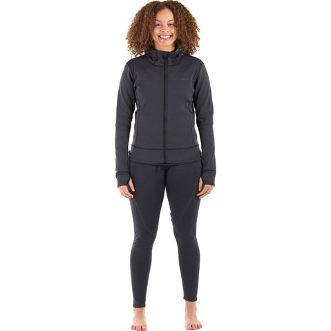 Level Six Women's Sombrio Neoprene Hoody in Black Heather front