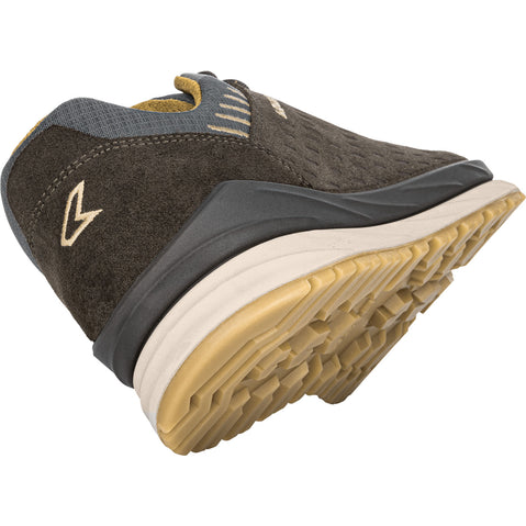 Lowa Men's Malta GTX Lo Hiking Shoes in Olive/Mustard back