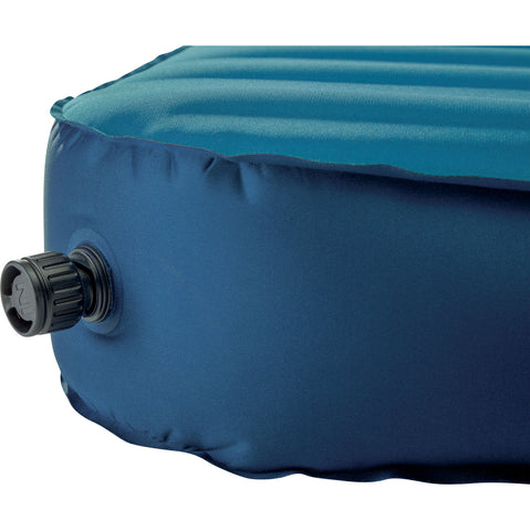 Therm-A-Rest MondoKing 3D Sleeping Pad in Blue valve open