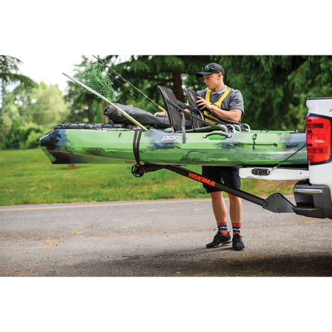 Yakima LongArm Receiver Mount Crossbar checking attachment