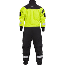 NRS Ascent SAR Dry Suit in Safety Yellow model back