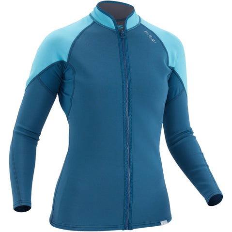 NRS Women's HydroSkin 0.5 Jacket in Poseidon right