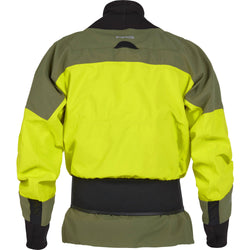 NRS Men's Rev GORE-TEX Pro Dry Top in Chartreuse back