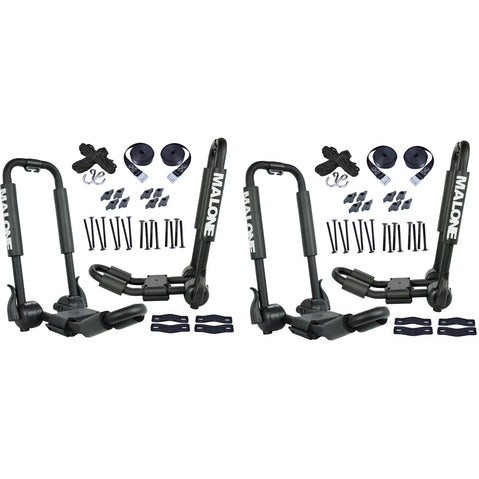 Malone Folding J-Cradle Kayak Carrier 2-Pack content