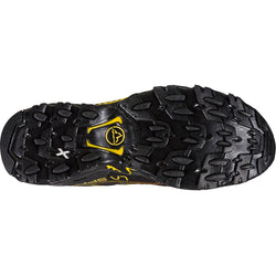 La Sportiva Men's Ultra Raptor II Hiking Boots in Black/Yellow sole