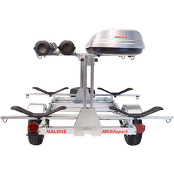 Malone MegaSport LowBed 2-Boat MegaWing Kayak Trailer Package with 2nd Tier back