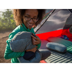 Therm-a-Rest Airhead Pillow in Blue Woven lifesyle