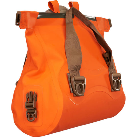 Watershed Ocoee Duffel Dry Bag in Safety Orange angle