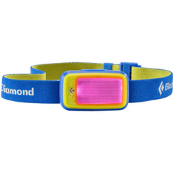 Black Diamond Wiz Kid's Headlamp light on in Orange color