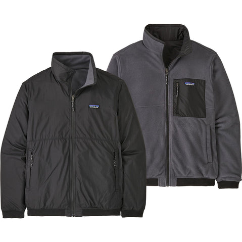 Patagonia Men's Reversible Shelled Microdini Jacket in Black front