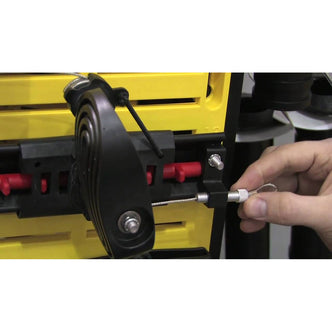 Sea-Lect Designs Adjustable Kayak Foot Brace Kit with Rudder Control set up