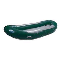 AIRE 130D Self-Bailing Raft in Dark Green angle