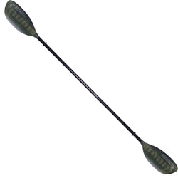 Werner Shuna Hooked Adjustable Fiberglass Kayak Fishing Paddle in Bass Green angle