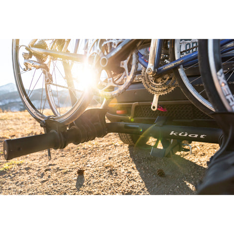 Kuat Transfer V2 1-Bike Hitch Rack in Black lifestyle