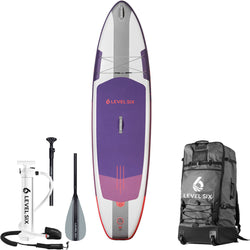 Level 6 Ten Six Ultralight Inflatable SUP Board Package in Byzantine package