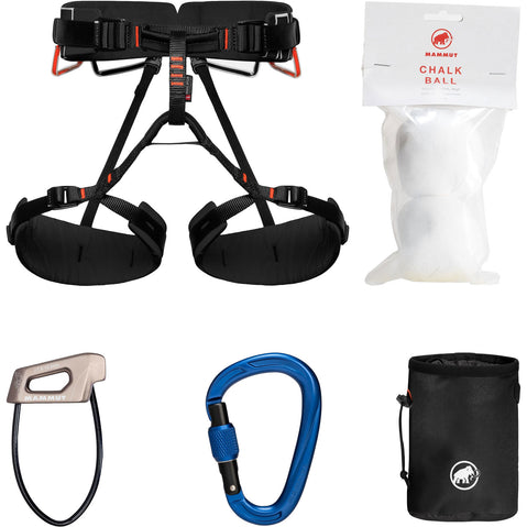 Mammut 4 Slide Rock Climbing Package in Neutral front