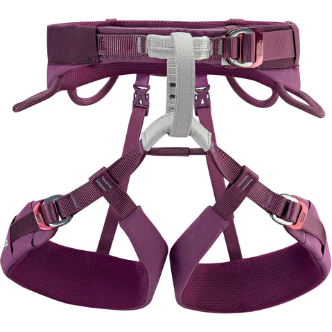 Petzl Women's Luna Rock Climbing Harness in Violet front