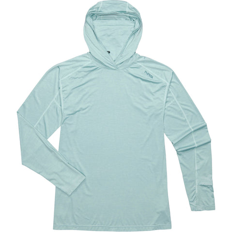 NRS Men's Silkweight Varial Hoodie in aquifer