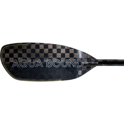 Aqua-Bound Aerial Minor Carbon Bent Shaft 1-Piece Kayak Paddle left balde frontside