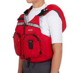 NRS Chinook OS Lifejacket (PFD) in Red model angel