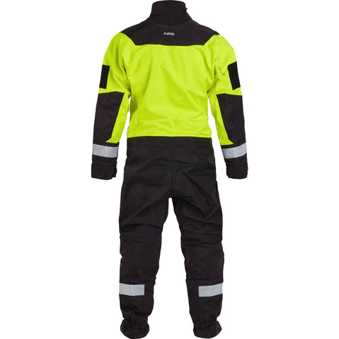 NRS Ascent SAR GORE-TEX Dry Suit in Safety Yellow back