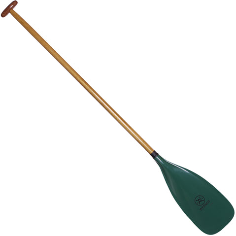 Werner Journey Fiberglass 1-Piece Wood Shaft Canoe Paddle angle