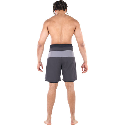 Level Six Men's Pro Guide Neoperene Lined Shorts in Black back