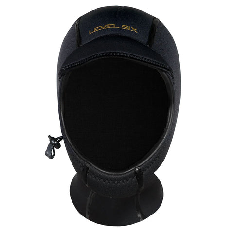Level Six Quartz 2 mm Neoprene Paddling Hood in Black front