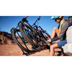 Kuat Piston Pro X 2 Bike Hitch Rack in Galaxy Gray lifestyle